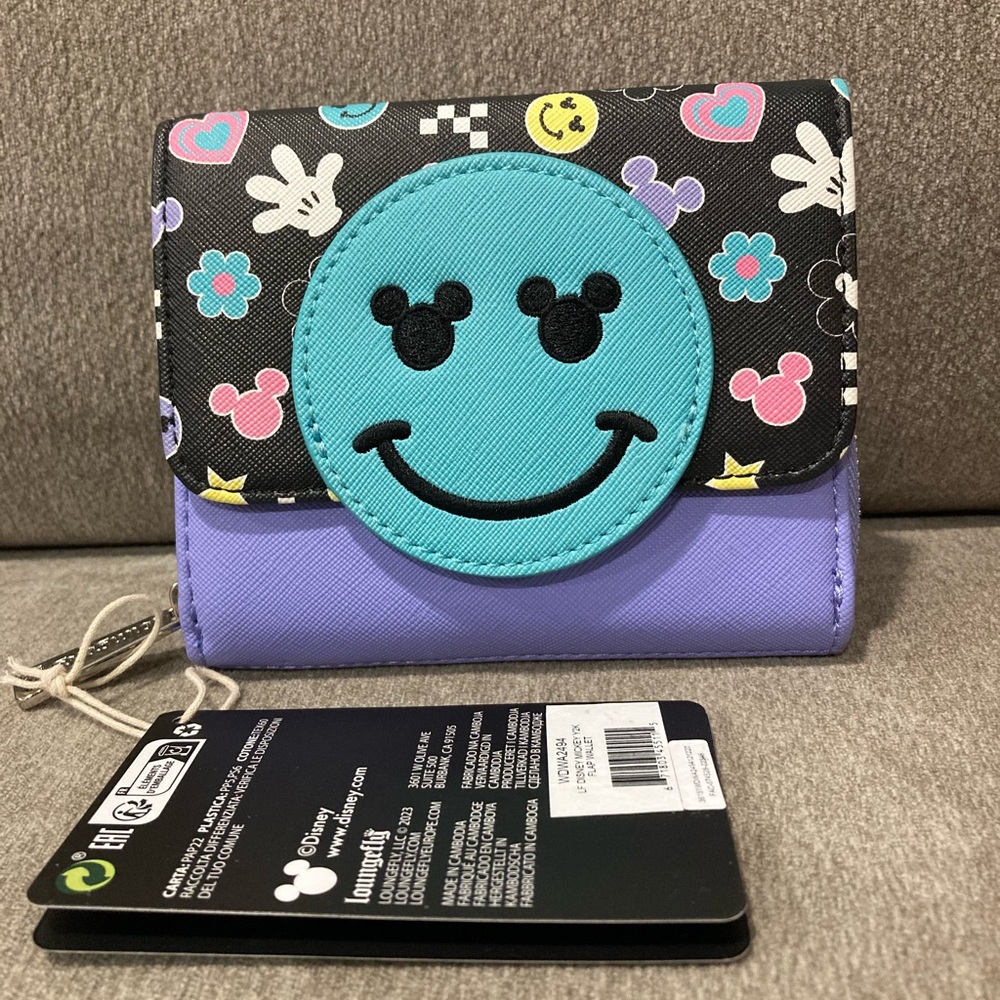 NWT Loungefly Disney Mickey Mouse Y2K Flap Wallet